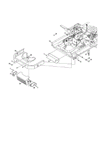 Muffler Shield / Frame parts for Craftsman Rear-Engine Riding Mower 247204110 from AppliancePartsPros.com