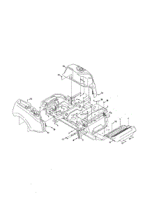 Console / Floor Board parts for Craftsman Rear-Engine Riding Mower 247204110 from AppliancePartsPros.com