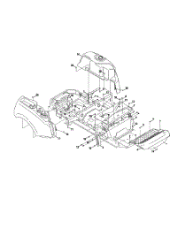 Console / Floor Board parts for Craftsman Rear-Engine Riding Mower 247204182 from AppliancePartsPros.com
