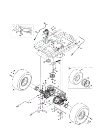 Transmission parts for Craftsman Rear-Engine Riding Mower 247204221 from AppliancePartsPros.com