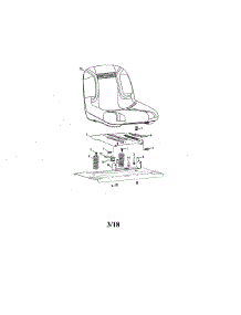 Seat parts for Craftsman Rear-Engine Riding Mower 247204280 from AppliancePartsPros.com