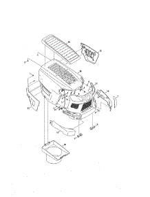 Hood / Grill / Plenum parts for Craftsman Front-Engine Lawn Tractor 247204400 from AppliancePartsPros.com