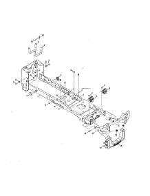 Frame parts for Craftsman Front-Engine Lawn Tractor 247204430 from AppliancePartsPros.com