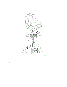 Seat parts for Craftsman Riding Mower & Tractor 247250010 from AppliancePartsPros.com