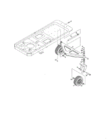 Front Pivot Axle parts for Craftsman Riding Mower & Tractor 247250010 from AppliancePartsPros.com