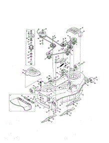 Deck / Spindle parts for Craftsman Riding Mower & Tractor 247250020 from AppliancePartsPros.com
