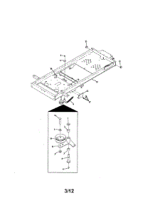 Frame parts for Craftsman Riding Mower & Tractor 247250030 from AppliancePartsPros.com