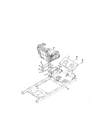 Seat / Footrest parts for Craftsman Riding Mower & Tractor 247250030 from AppliancePartsPros.com