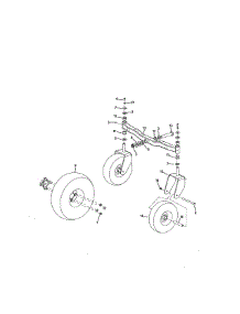 Wheels parts for Craftsman Riding Mower & Tractor 247250030 from AppliancePartsPros.com