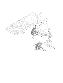Front Pivot Axle / Wheels parts for Craftsman Rear-Engine Riding Mower 247250610 from AppliancePartsPros.com