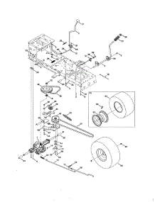 Transmission (Single Speed) parts for Craftsman Front-Engine Lawn Tractor 24725111 from AppliancePartsPros.com