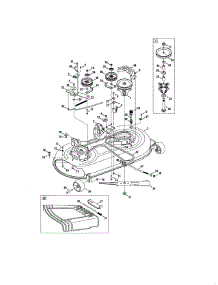42" Deck parts for Craftsman Front-Engine Lawn Tractor 24725111 from AppliancePartsPros.com