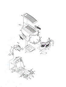 Hood / Grill / Plenum parts for Craftsman Front-Engine Lawn Tractor 247255870 from AppliancePartsPros.com