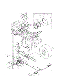 Transmission parts for Craftsman Front-Engine Lawn Tractor 247255880 from AppliancePartsPros.com