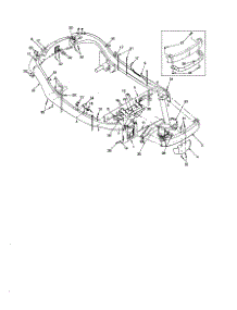 Upper Frame parts for Craftsman Rear-Engine Riding Mower 247270170 from AppliancePartsPros.com