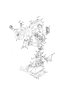 Fuel Tank / Dash Plate parts for Craftsman Riding Mower & Tractor 247270380 from AppliancePartsPros.com