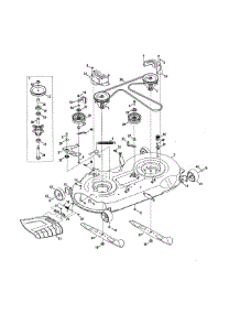 Deck / Spindle parts for Craftsman Riding Mower & Tractor 247270390 from AppliancePartsPros.com
