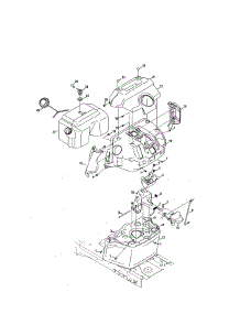 Fuel Tank / Bumper parts for Craftsman Front-Engine Lawn Tractor 247270441 from AppliancePartsPros.com