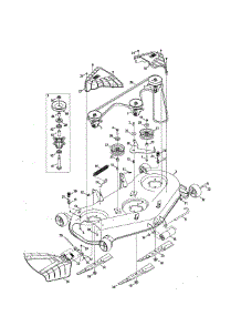 Mower Deck / Spindle Pulley parts for Craftsman Front-Engine Lawn Tractor 247270441 from AppliancePartsPros.com