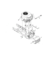 Engine / Muffler & Shield parts for Craftsman Front-Engine Lawn Tractor 247270441 from AppliancePartsPros.com