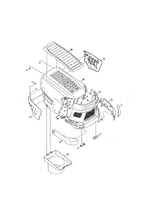 Hood / Grill / Plenum parts for Craftsman Front-Engine Lawn Tractor 247270460 from AppliancePartsPros.com