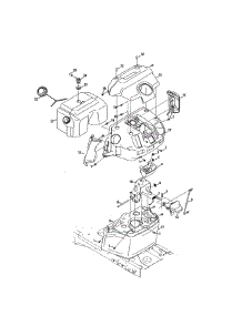 Fuel Tank / Bumper parts for Craftsman Riding Mower & Tractor 247270470 from AppliancePartsPros.com