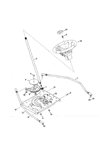 Steering parts for Craftsman Riding Mower & Tractor 247270480 from AppliancePartsPros.com
