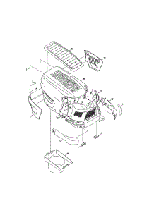 Hood / Plenum parts for Craftsman Riding Mower & Tractor 247270480 from AppliancePartsPros.com