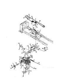 Transmission parts for Craftsman Riding Mower & Tractor 247270480 from AppliancePartsPros.com