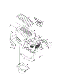 Hood / Grill / Plenum parts for Craftsman Front-Engine Lawn Tractor 247270481 from AppliancePartsPros.com