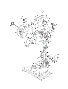Fuel Tank / Bumper parts for Craftsman Front-Engine Lawn Tractor 247270481 from AppliancePartsPros.com