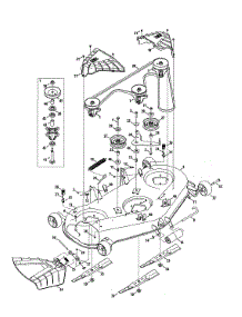Mower Deck / Spindle Pulley parts for Craftsman Front-Engine Lawn Tractor 247270481 from AppliancePartsPros.com