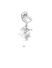 Seat parts for Craftsman Front-Engine Lawn Tractor 247270491 from AppliancePartsPros.com
