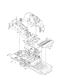 Console / Seat Box Plate parts for Craftsman Riding Mower & Tractor 247270500 from AppliancePartsPros.com