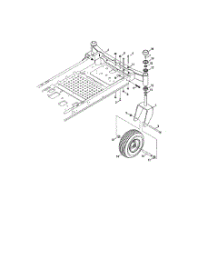 Wheel Assembly parts for Craftsman Riding Mower & Tractor 247270540 from AppliancePartsPros.com