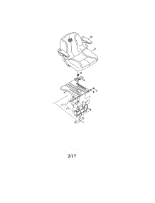 Seat parts for Craftsman Riding Mower & Tractor 247270550 from AppliancePartsPros.com