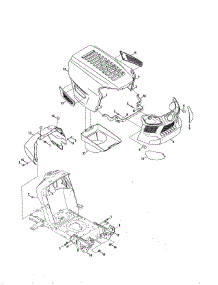 Hood / Grill parts for Craftsman Front-Engine Lawn Tractor 247273271 from AppliancePartsPros.com