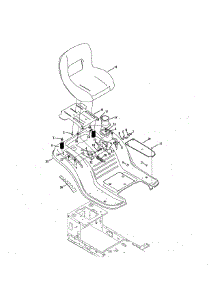Seat / Fender parts for Craftsman Front-Engine Lawn Tractor 247273271 from AppliancePartsPros.com