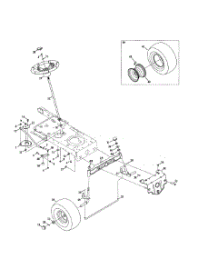 Steering parts for Craftsman Front-Engine Lawn Tractor 247273300 from AppliancePartsPros.com
