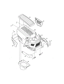 Hood / Grill parts for Craftsman Front-Engine Lawn Tractor 247273330 from AppliancePartsPros.com