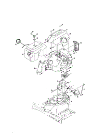 Fuel Tank / Bumper parts for Craftsman Front-Engine Lawn Tractor 247273340 from AppliancePartsPros.com