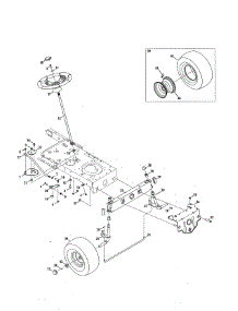 Steering / Wheels parts for Craftsman Front-Engine Lawn Tractor 247273410 from AppliancePartsPros.com