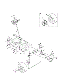 Steering parts for Craftsman Riding Mower & Tractor 247273720 from AppliancePartsPros.com