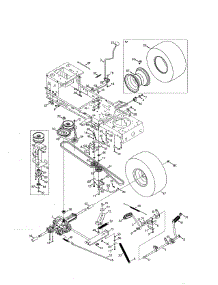 Transmission / Wheel Assembly parts for Craftsman Riding Mower & Tractor 247273720 from AppliancePartsPros.com
