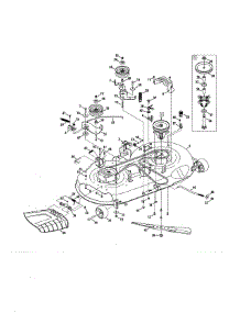 Deck / Spindle parts for Craftsman Riding Mower & Tractor 247273720 from AppliancePartsPros.com