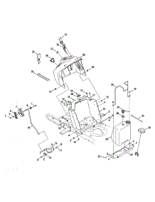 Upper Dash Panel / Fuel Tank parts for Craftsman Front-Engine Lawn Tractor 247273721 from AppliancePartsPros.com