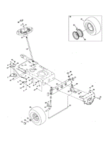 Steering / Wheels parts for Craftsman Front-Engine Lawn Tractor 247273721 from AppliancePartsPros.com