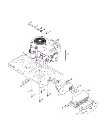 Engine / Muffler parts for Craftsman Front-Engine Lawn Tractor 247273721 from AppliancePartsPros.com