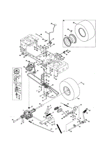 Transmission / Wheel Assembly parts for Craftsman Riding Mower & Tractor 247273730 from AppliancePartsPros.com
