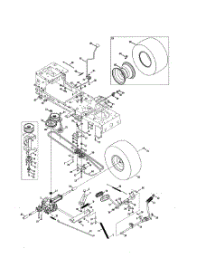 Transmission / Wheel Assembly parts for Craftsman Riding Mower & Tractor 247273740 from AppliancePartsPros.com